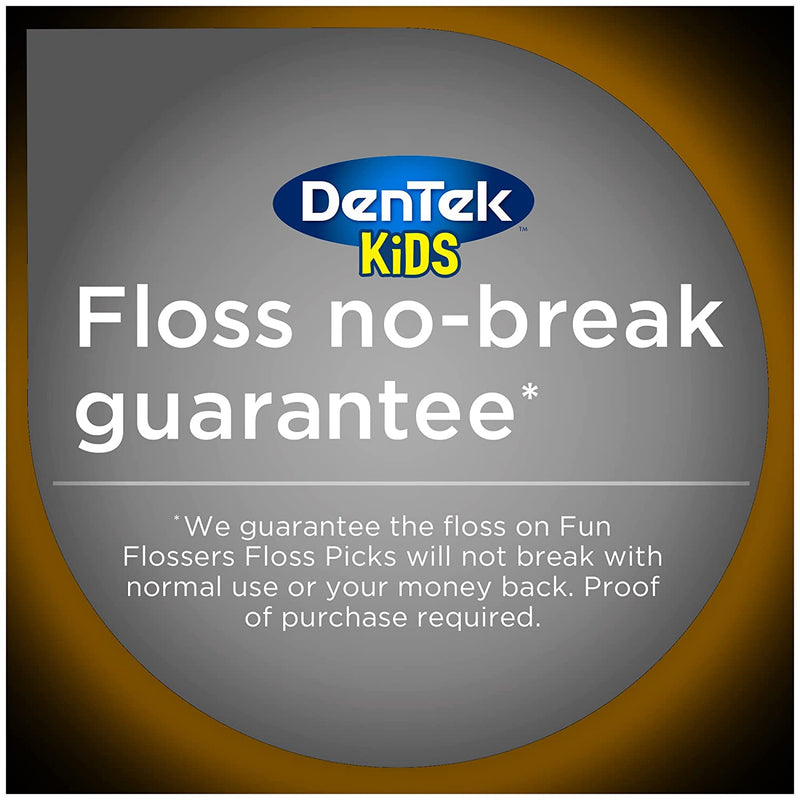 خيط تنظيف الأسنان المرح للأطفال من دينتيك، بالفواكه البرية، 90 قطعة