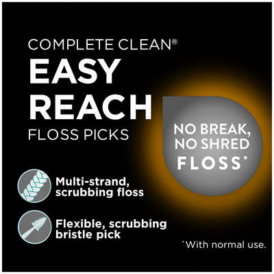 خيط تنظيف الأسنان من دينتيك، تنظيف كامل وسهل الوصول، بدون كسر أو تمزيق، 75 قطعة