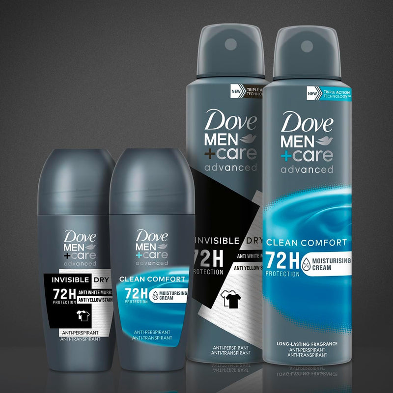 Dove Roll-On 50Ml Mens Clean Comfort