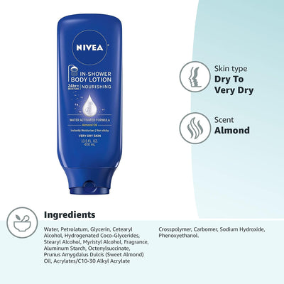 Nivea In-shower Nourishing Very Dry Skin In-shower Lotion - 13.5 Oz