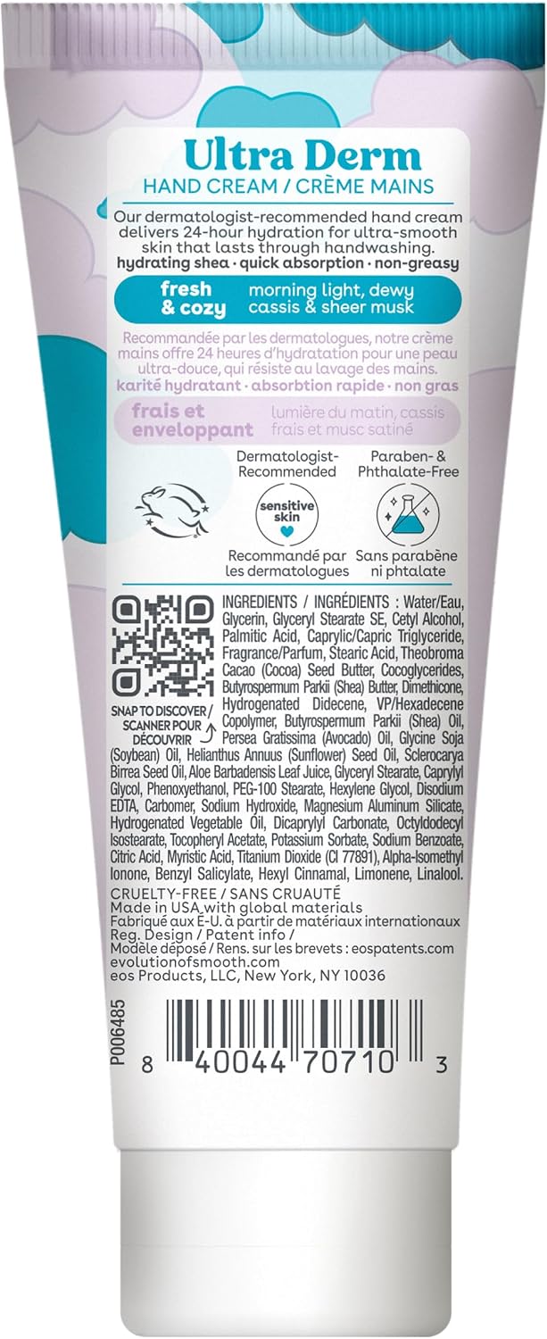 EOS Shea Better Hand Cream – Fresh & Cozy, Hand Lotion for Dry Skin, Hydrating 2.5 oz