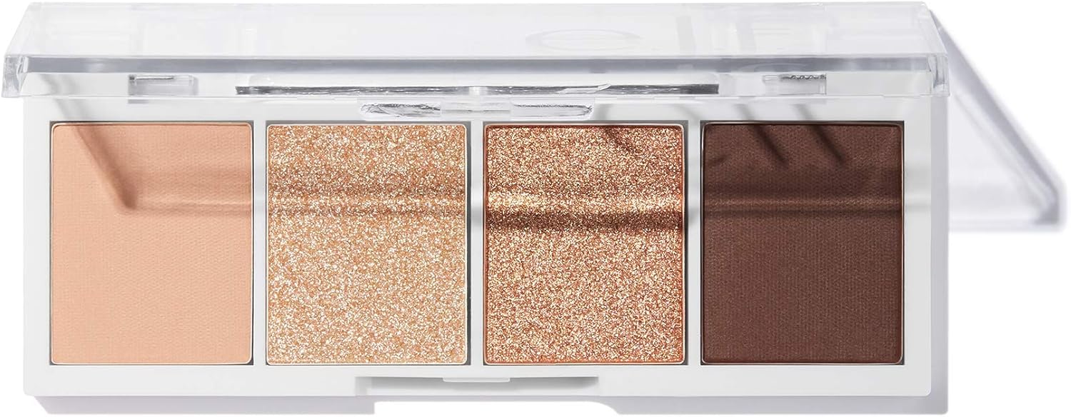 E.l.f. Bite-Size Eyeshadows, Creamy, Blendable, Ultra-Pigmented & Easy to Apply On-the-go, Long-lasting, Vegan & Cruelty-Free, Cream & Sugar, 0.12 Oz