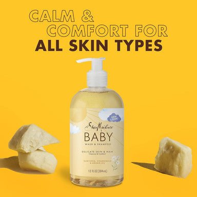 Shea Moisture Raw Shea Chamomile & Argan Oil Baby Wash & Shampoo 13 Oz