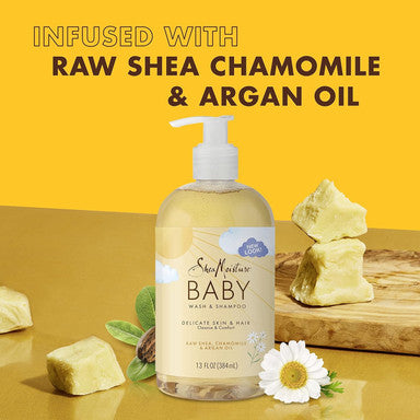 Shea Moisture Raw Shea Chamomile & Argan Oil Baby Wash & Shampoo 13 Oz
