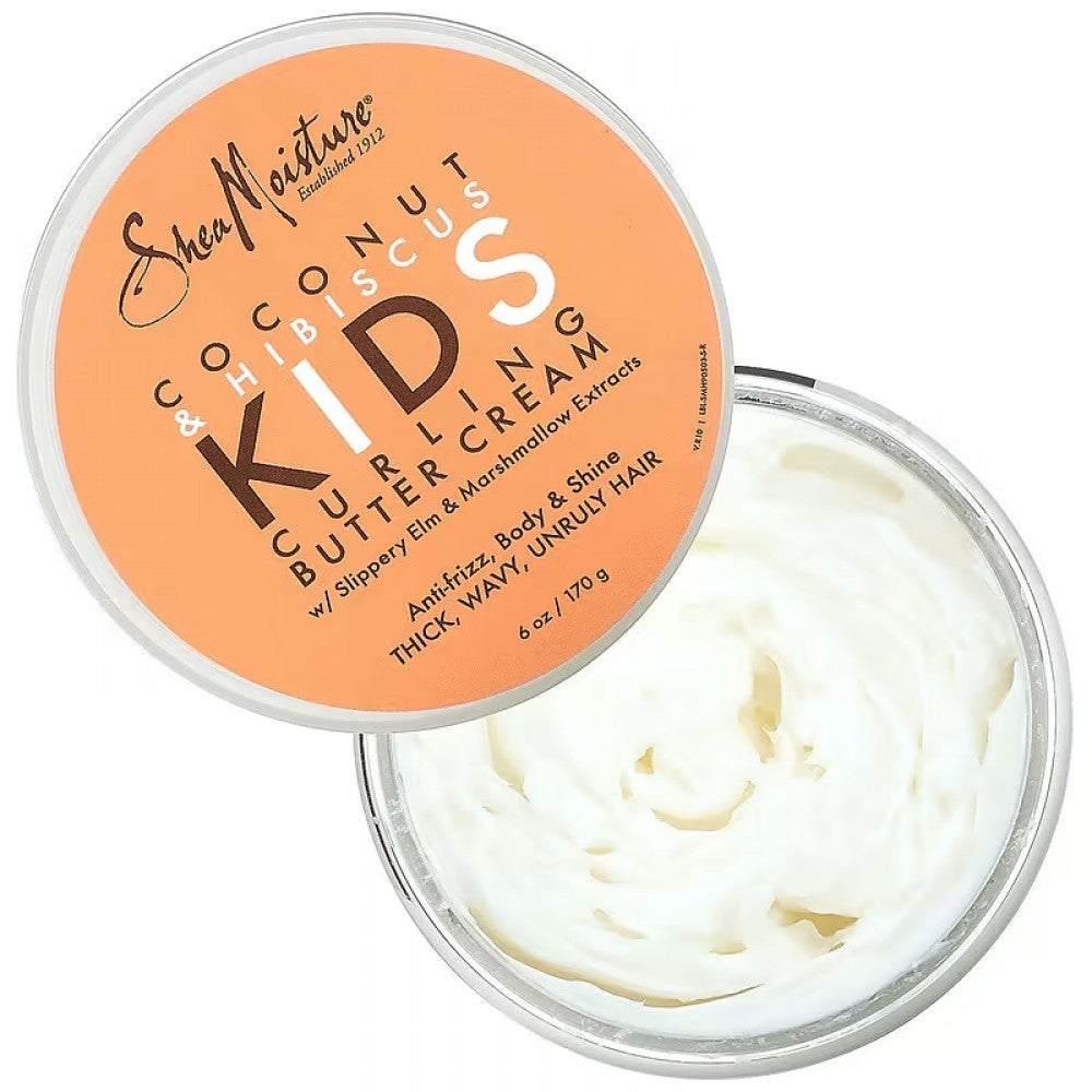 Sugarcane Extract & Meadowfoam Seed Coconut & Hibiscus Kids Curling Butter Cream -6 Oz