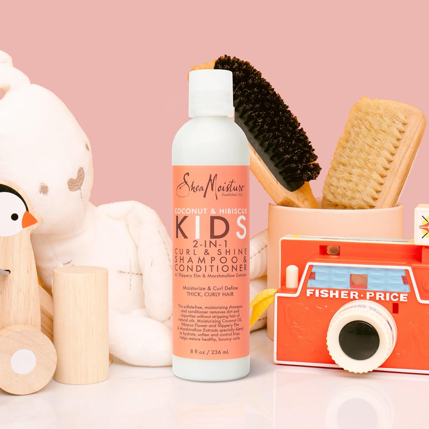 SHEA MOISTURE Coconut & Hibiscus Kids 2-In-1 Curl & Shine Shampoo & Conditioner 8Oz