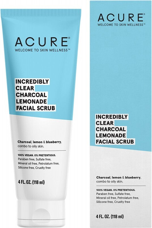 Acure Incredibly Clear Charcoal Lemonade Facial Scrub-118 ml