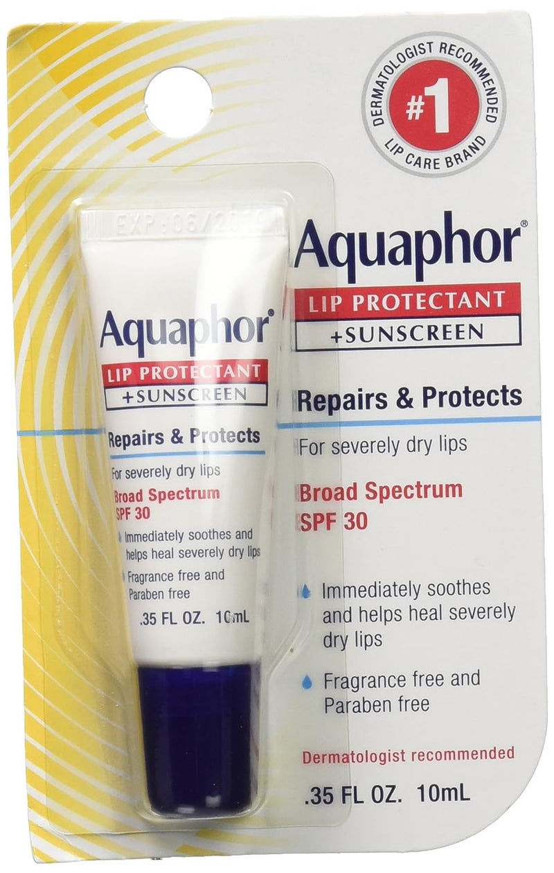 Aquaphor Lip Repair & Protect SPF 30 Tube Blister Card - 0.35 oz