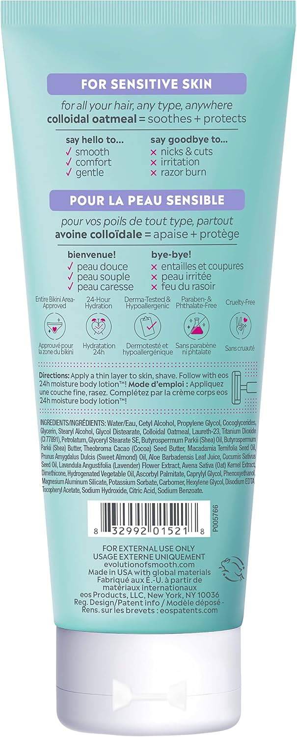 EOS SHAVE CREAM - (TUBE) Sensitive Skin 7 oz
