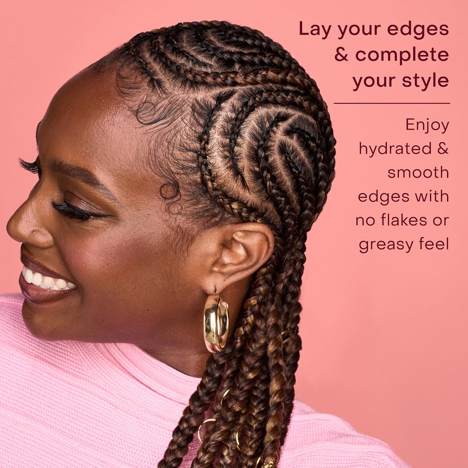 SHEA MOISTURE Flaxseed Edge Control Gel Hair Products for Curly Hair Coconut and Hibiscus Paraben-Free Hair 3.5 oz