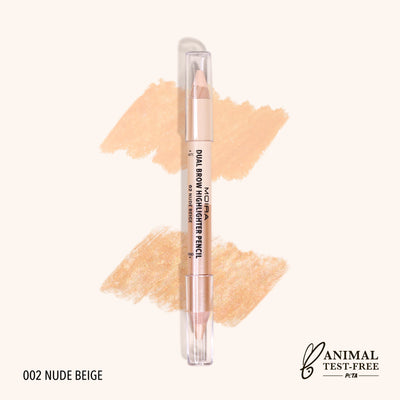 Dual Brow Highlighter Pencil (002, Nude Beige)