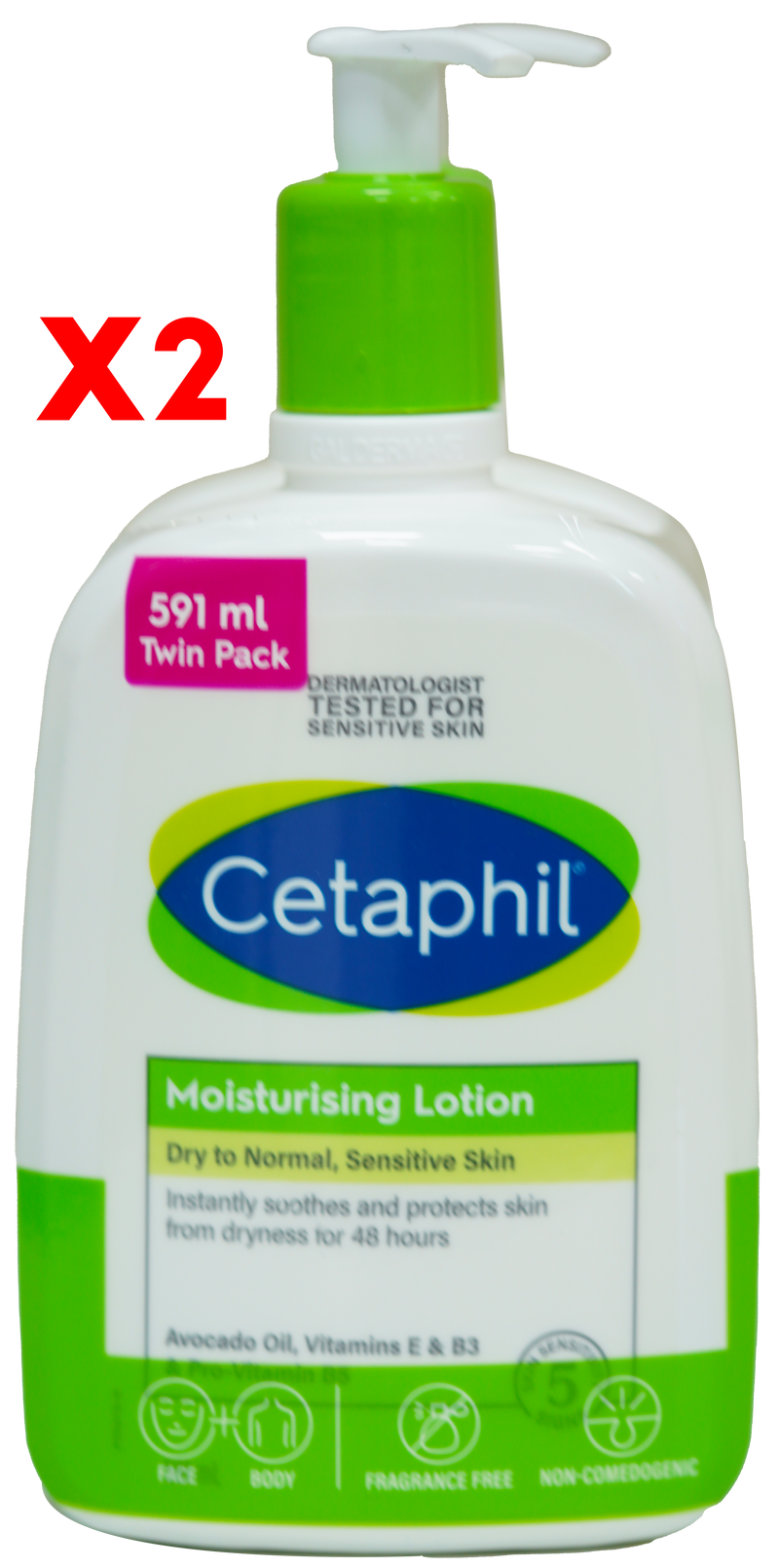 Cetaphil - Cetaphil Moisturising Lotion(Green) 591ml x 2