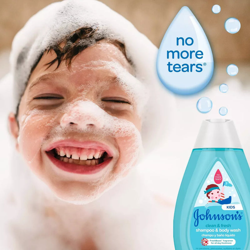 Johnsons Kids Clean & Fresh Shampoo & Body Wash 400ml