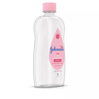 Johnson's Baby Body Pure Mineral Oil, Gentle & Soothing Massage Oil for Dry Skin - Original Scent - 20oz
