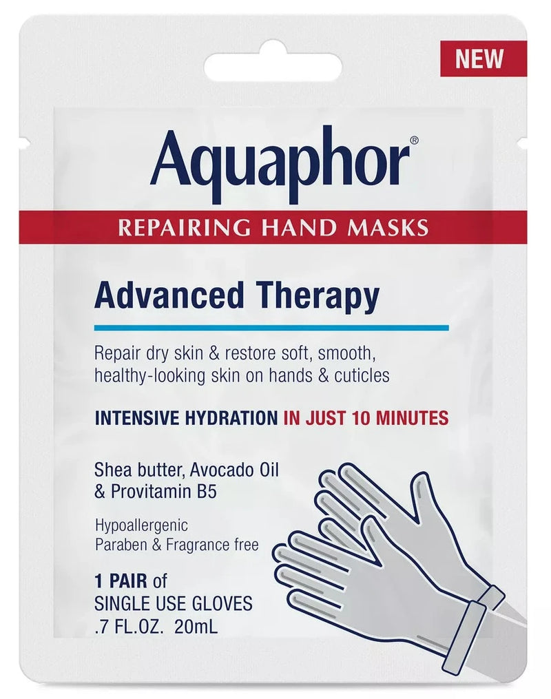 Aquaphor Advanced Therapy Repairing Hand Mask - 0.7 fl oz