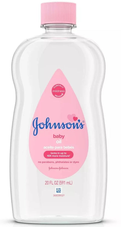 Johnson's Baby Body Pure Mineral Oil, Gentle & Soothing Massage Oil for Dry Skin - Original Scent - 20oz