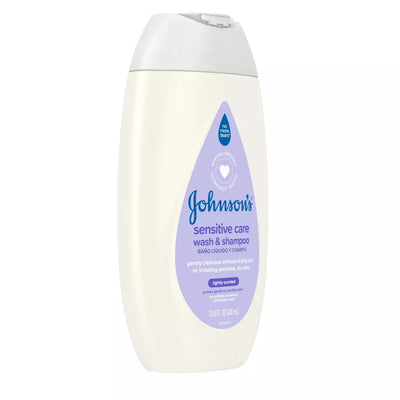 Johnson's Sensitive Care Baby 2-in-1 Body Wash & Shampoo - Lightly Scented - 13.5 fl oz
