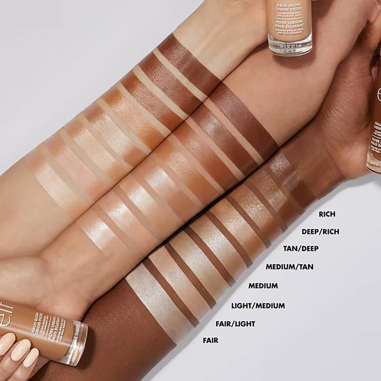 Elf Halo Glow Liquid Filter Complexion Booster For A Glowing Soft Focus Look Infused With Hyaluronic Acid Vegan & Cruelty Free 3 Light Medium