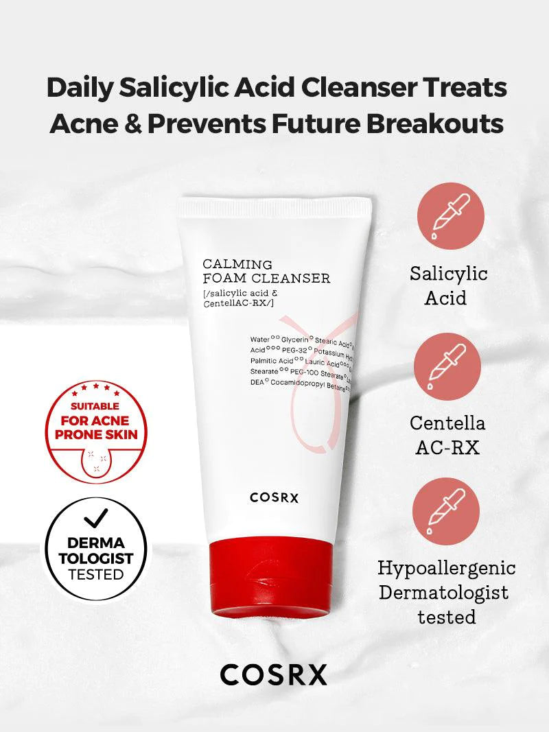 COSRX AC Collection Calming Foam Cleanser 2.0 - 50ml