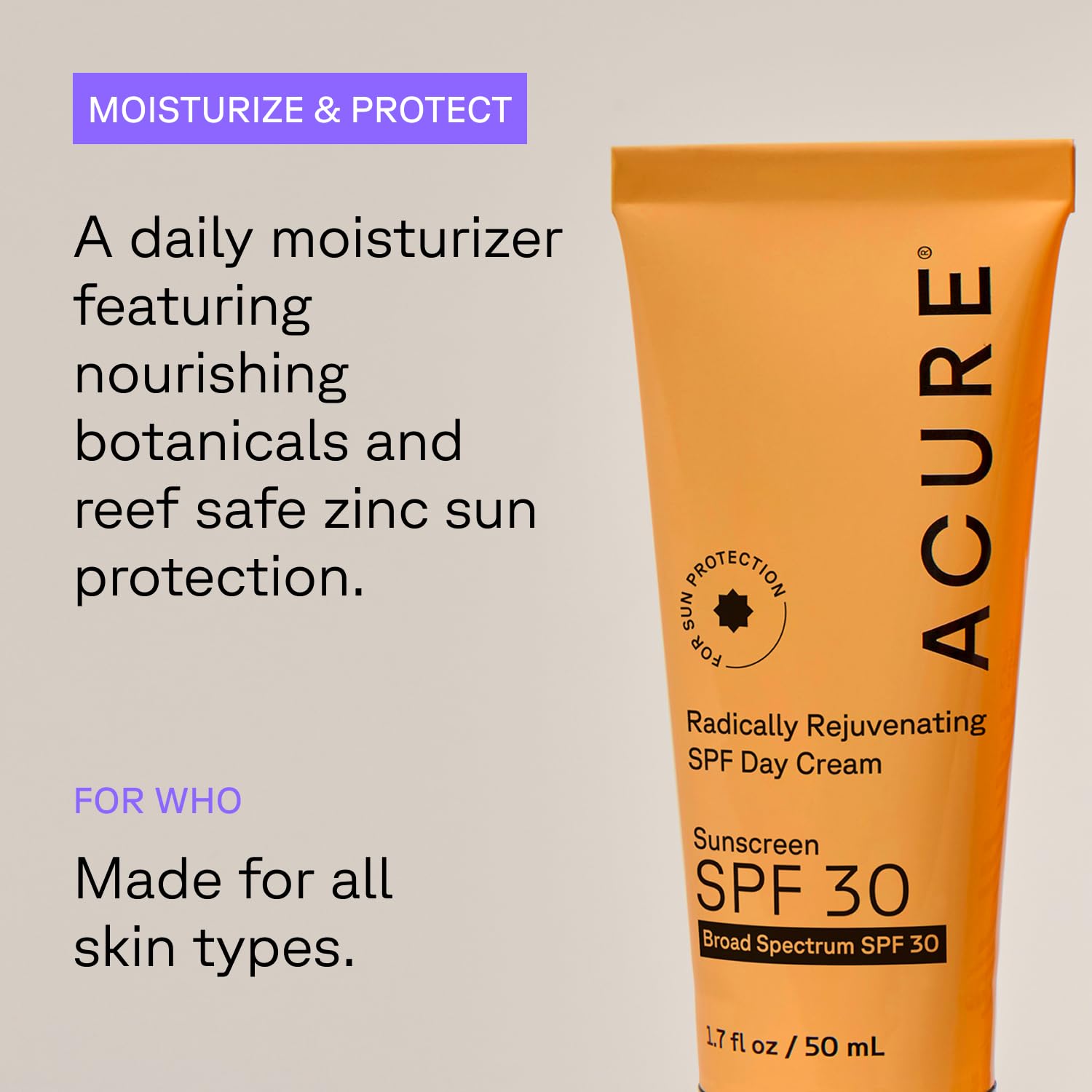Accure radically rejuventing SPF day cream - MeStore - Acure