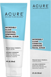 Acure Incredibly Clear Charcoal Lemonade Facial Scrub - 118 ml - MeStore - Acure