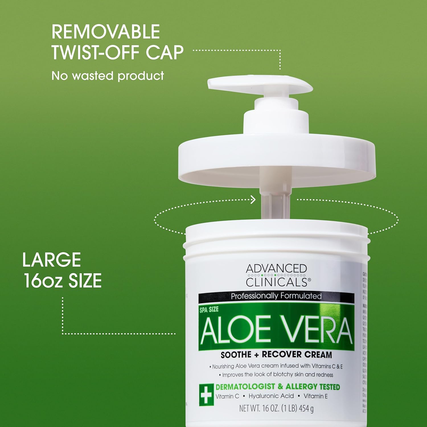 Advanced Clinicals Aloe Vera Cream - MeStore - Advanced Clinicals