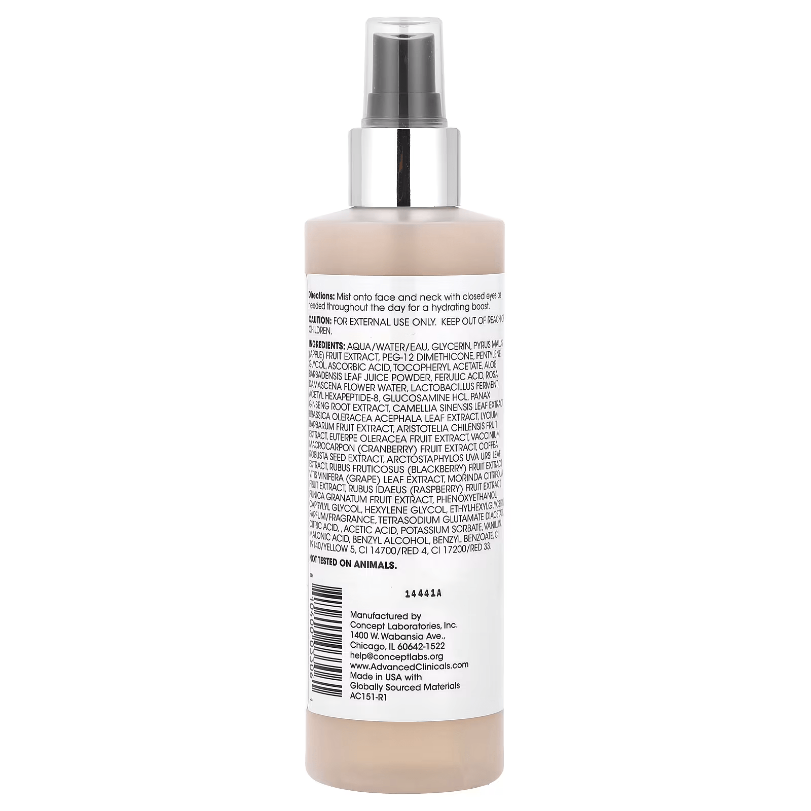 Advanced Clinicals C Glow Toner 8oz - MeStore - Advanced Clinicals