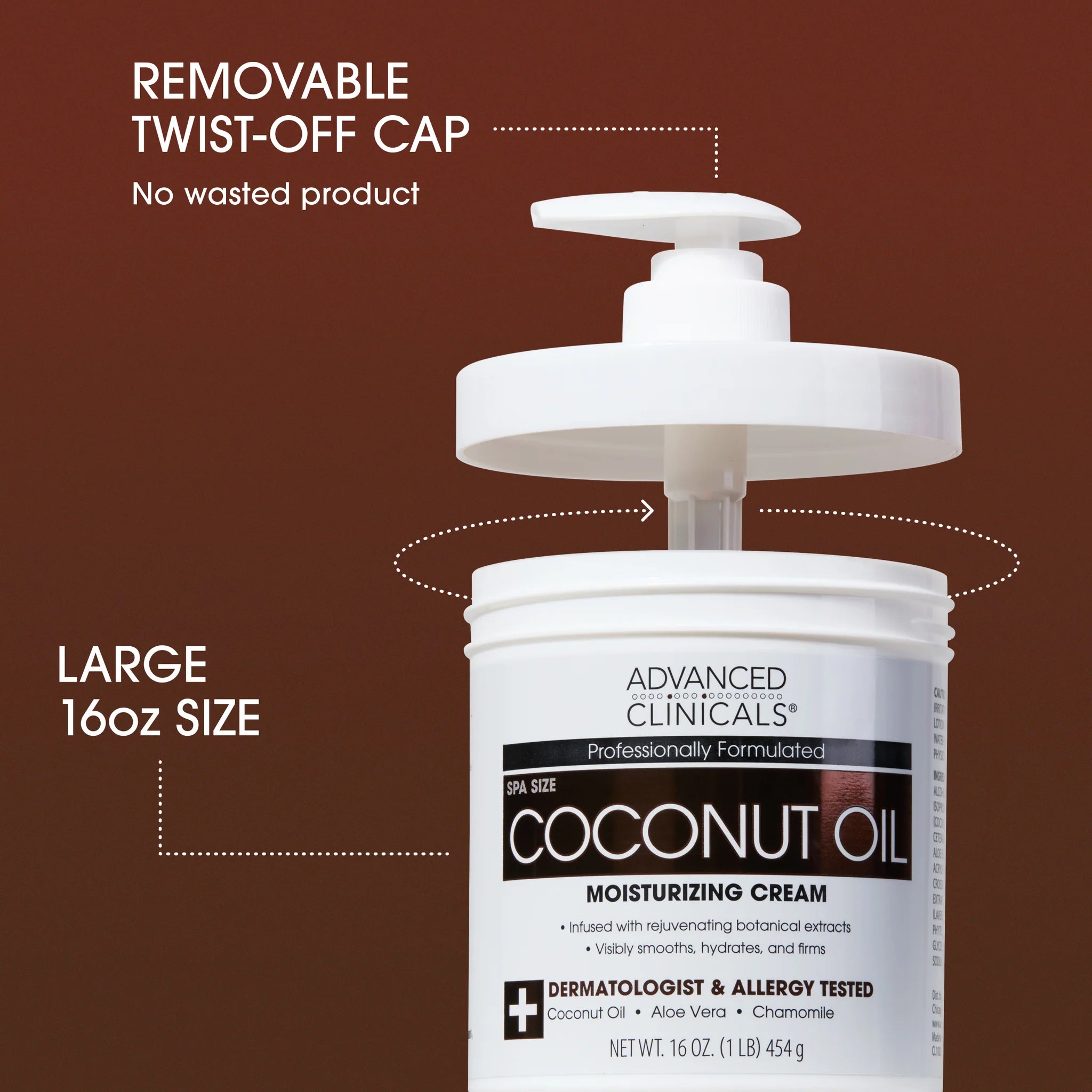 Advanced Clinicals Coconut Oil Cream - MeStore - Advanced Clinicals