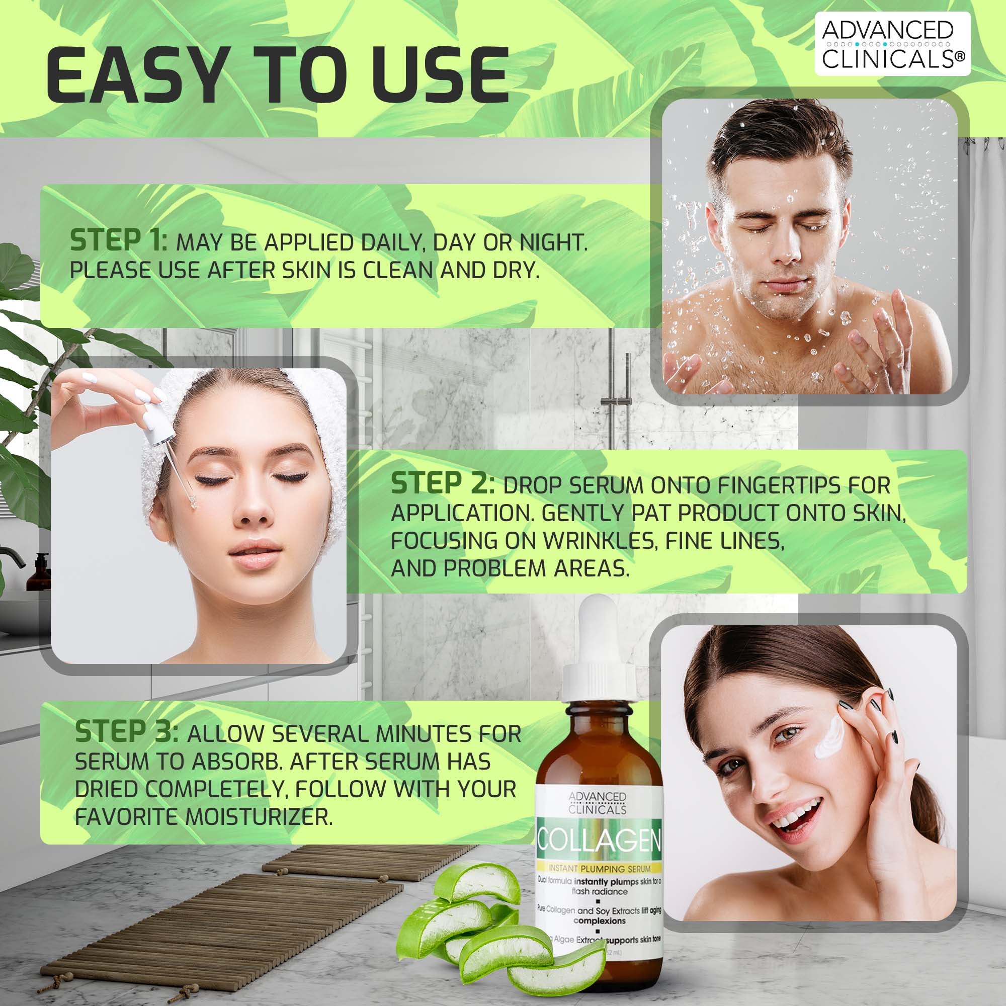 Advanced Clinicals Collagen Serum - MeStore - Advanced Clinicals
