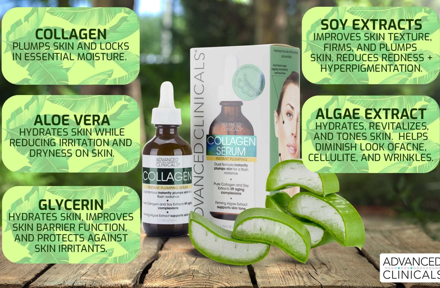 Advanced Clinicals Collagen Serum - MeStore - Advanced Clinicals
