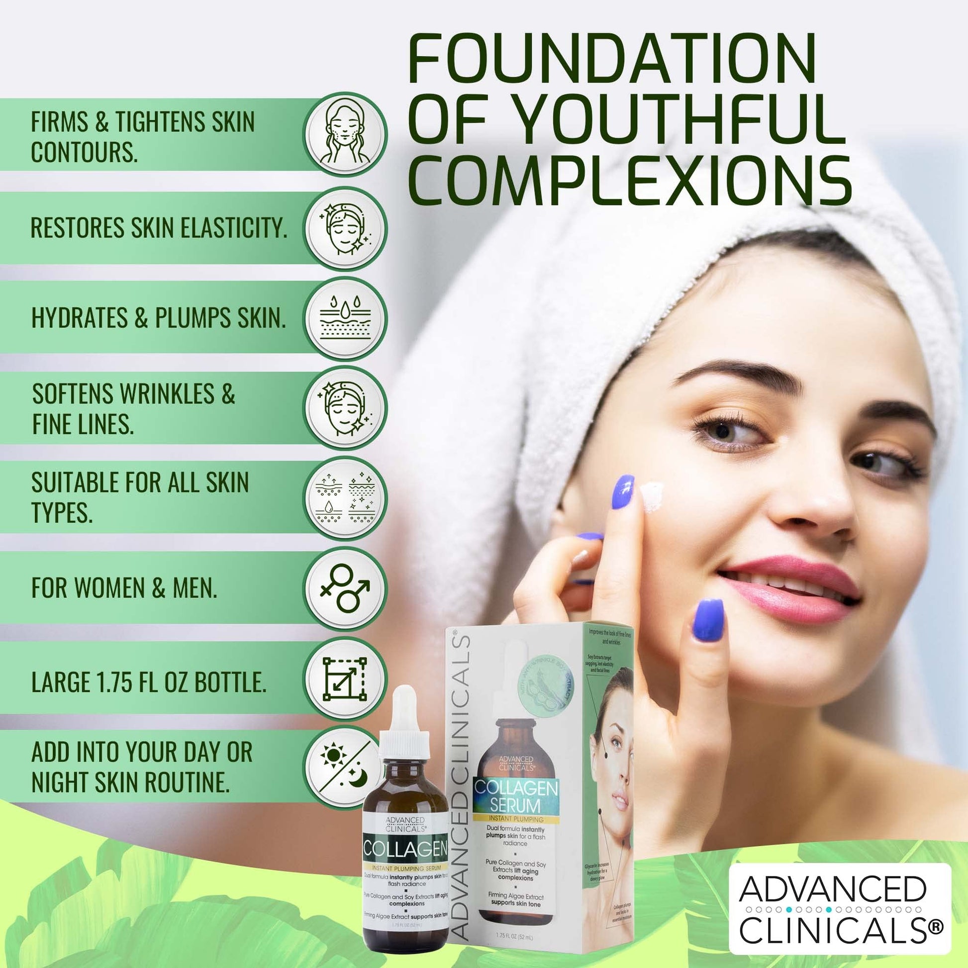 Advanced Clinicals Collagen Serum - MeStore - Advanced Clinicals