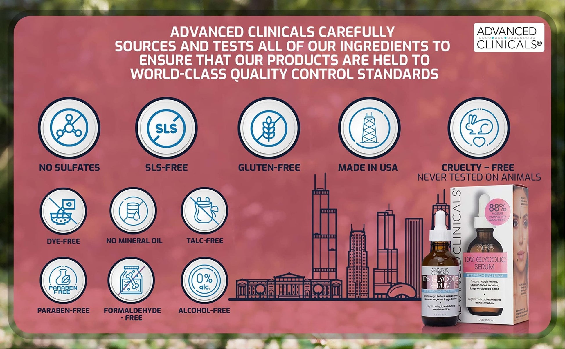 Advanced Clinicals Glycolic Serum 1.75oz - MeStore - Advanced Clinicals