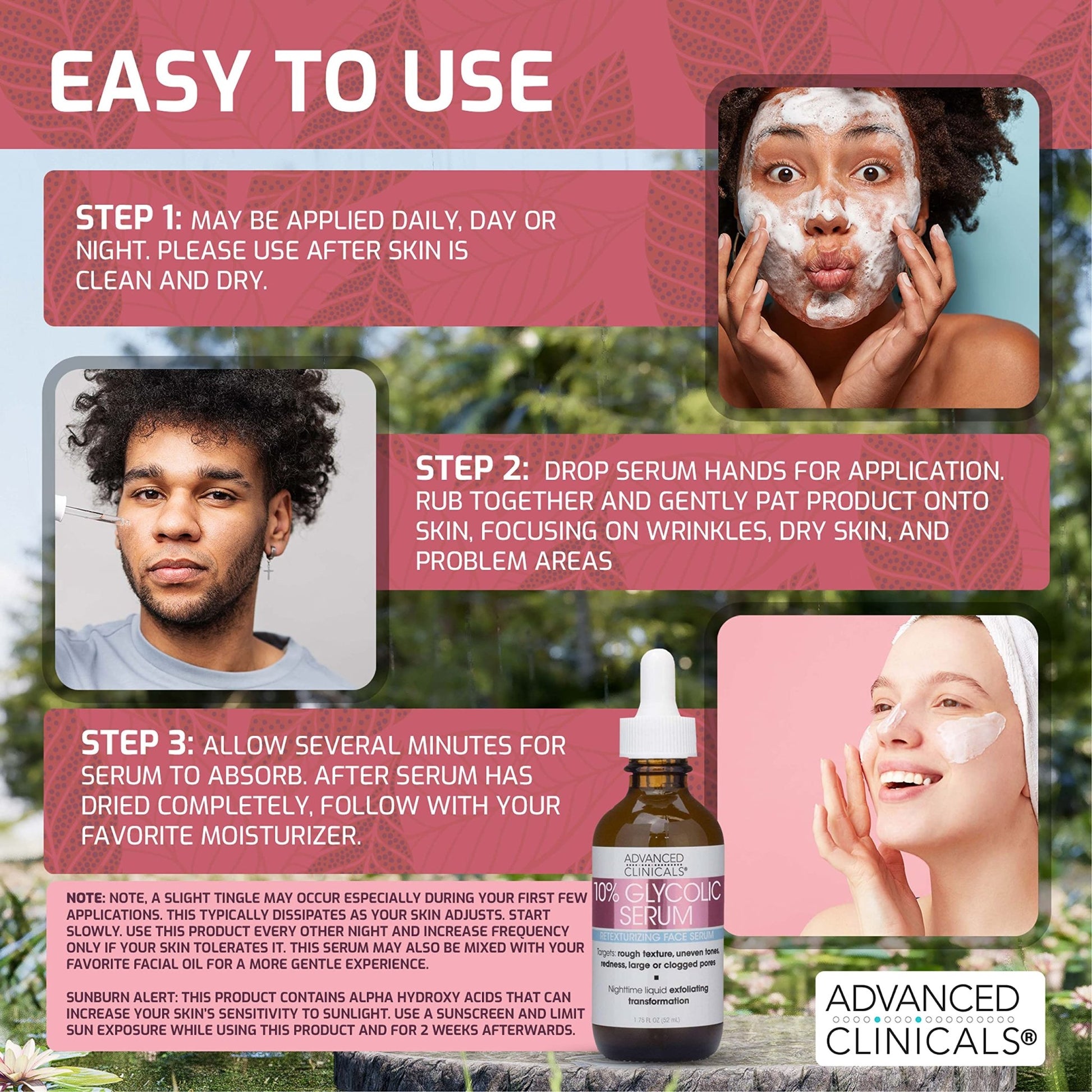 Advanced Clinicals Glycolic Serum 1.75oz - MeStore - Advanced Clinicals