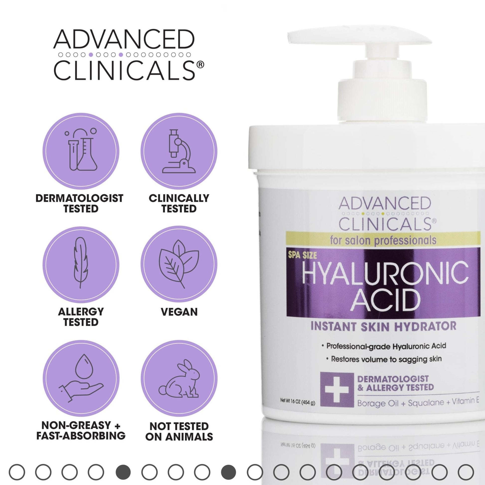 Advanced Clinicals Hyaluronic Acid - MeStore - Advanced Clinicals