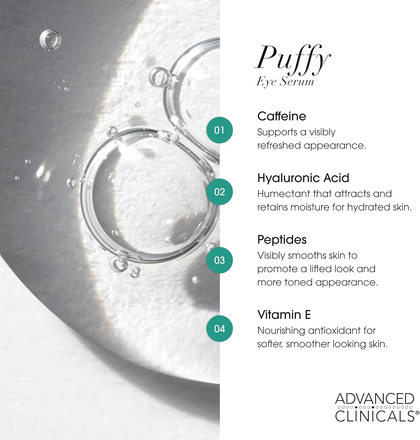 Advanced Clinicals Puffy Eye Serum - MeStore - Advanced Clinicals