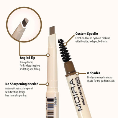 Angled Brow Pencil (001, Taupe) - MeStore - Moira Beauty