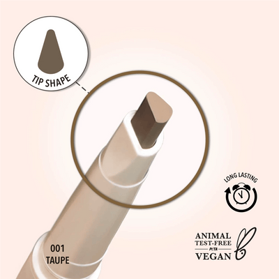 Angled Brow Pencil (001, Taupe) - MeStore - Moira Beauty