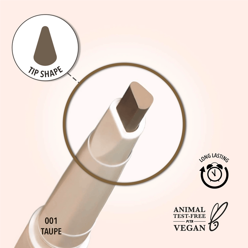 Angled Brow Pencil (001, Taupe) - MeStore - Moira Beauty