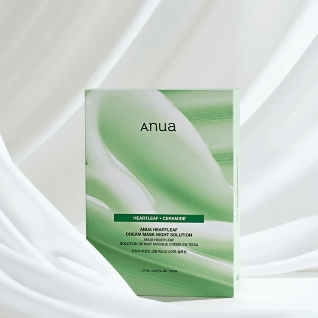 ANUA - [1EA] HEARTLEAF CREAM SHEET MASK NIGHT SOLUTION 25ml - MeStore - Anua