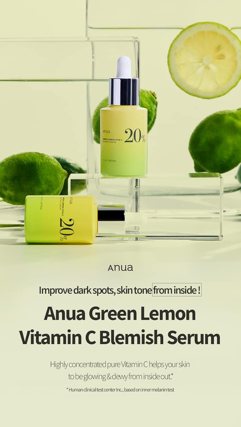 ANUA - GREEN LEMON VITAMIN C BLEMISH SERUM 20ml - MeStore - Anua