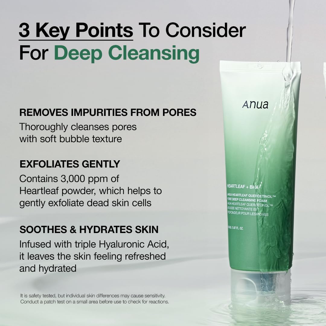 Anua Heartleaf Quercetinol Pore Deep Cleansing Foam 150 Ml - MeStore - Anua
