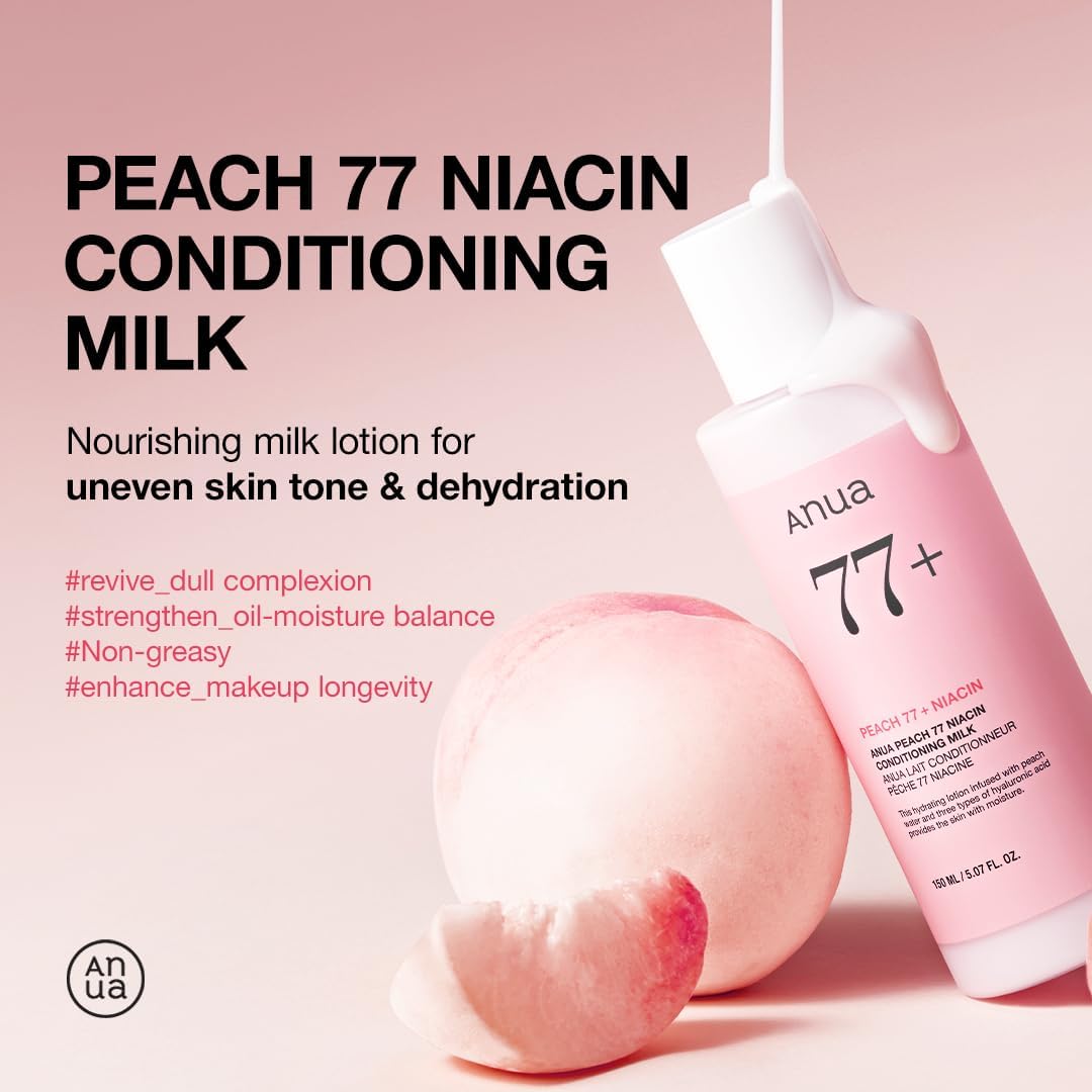 ANUA - PEACH 77 NIACIN CONDITIONING MILK 150ml - MeStore - Anua
