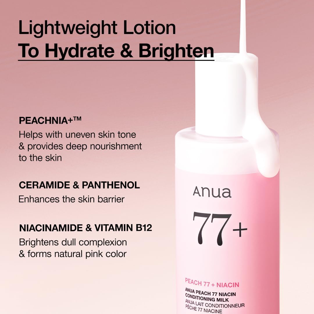 ANUA - PEACH 77 NIACIN CONDITIONING MILK 150ml - MeStore - Anua