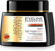 ARGAN + KERATIN ARGAN HAIR MASK 8IN1 300ML - MeStore - Eveline