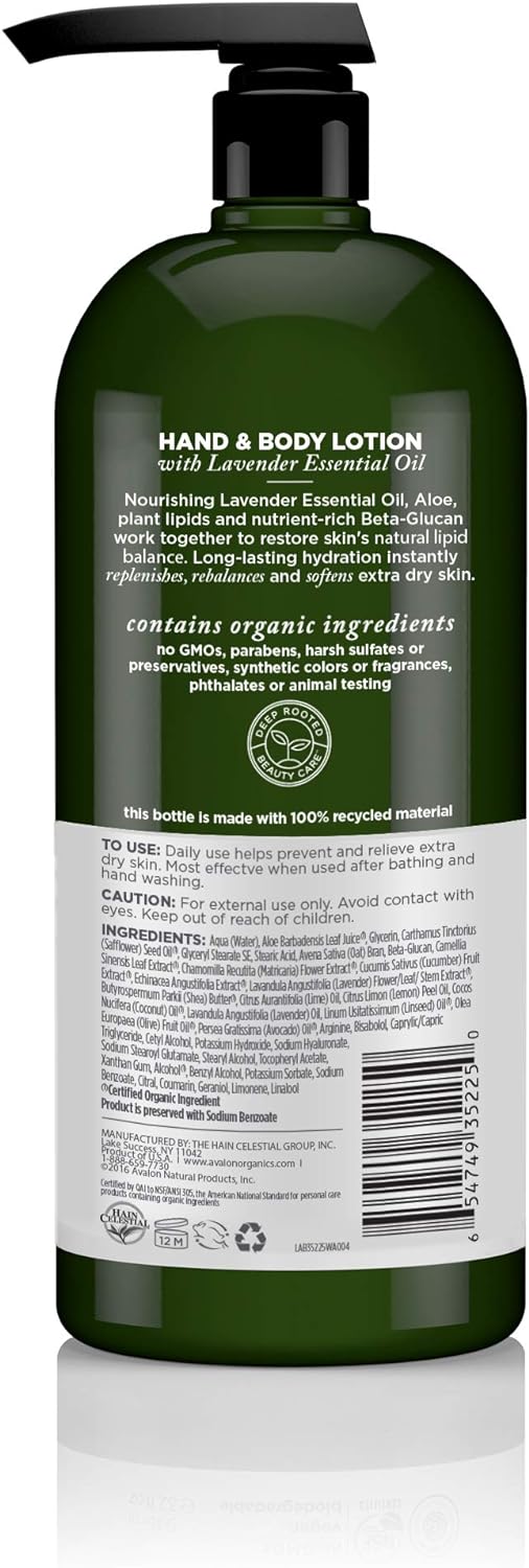 Avalon Organics Hand and Body Lotion Lavender - 32 fl oz - MeStore - Avalon Organics