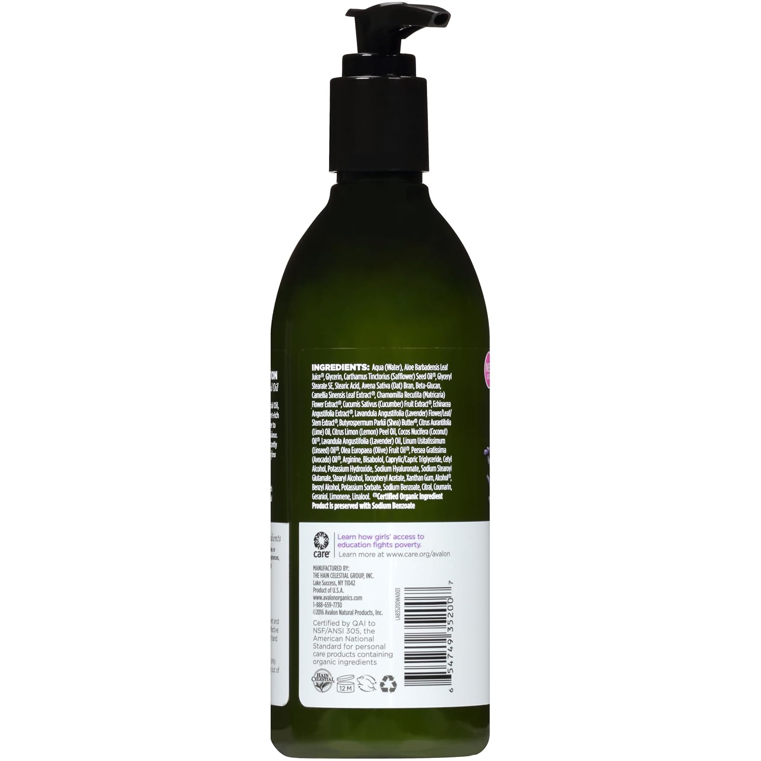 Avalon Organics Hand & Body Lotion, Nourishing Lavender, 12 Oz - MeStore - Avalon Organics