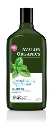 Avalon Organics Strengthening Peppermint Shampoo 11oz - MeStore - Avalon Organics