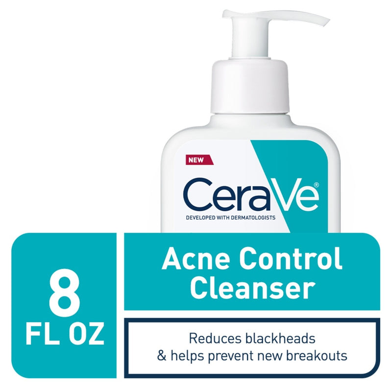 CeraVe Face Wash Acne Treatment Salicylic Acid Cleanser with Purifying Clay for Oily Skin 8 Ounce