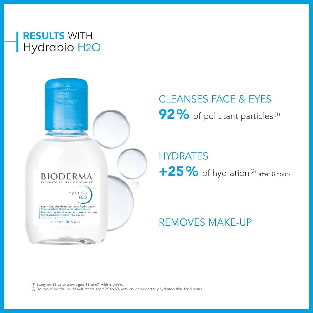 Bioderma Hydrabio H2O Moisturising Micellar Water Makeup Remover 100ml - MeStore - BioDerma