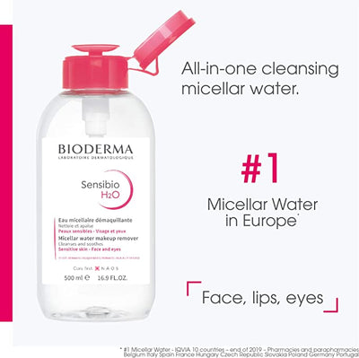 Bioderma Sensibio H2o Make - up Removing Micelle + 500ml With Pump - MeStore - BioDerma